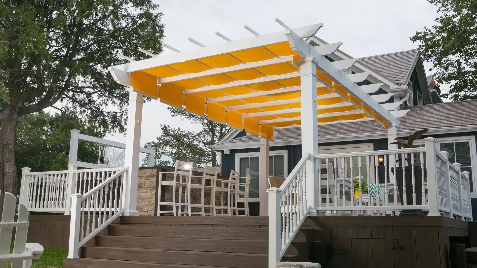 Featured image for “Structureworks Announces The Trex Pergola + ShadeFlex”As part of the acquisition of ShadeTree Cool Living, Structureworks has announced the Trex Pergola + ShadeFlex.120:full