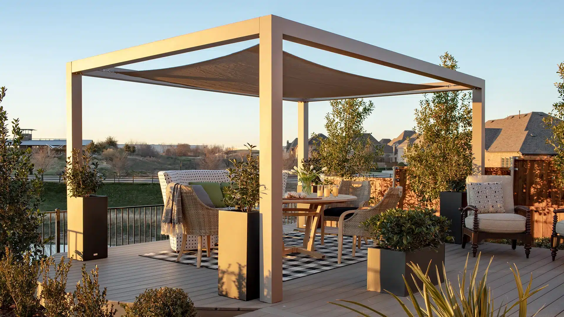 Featured image for “Choosing the Right Outdoor Shade Structure for Your Space”Get practical pergola ideas and tips for choosing the right pergola on deck or backyard shade structure to create a comfortable outdoor living space.388:full